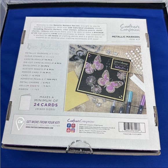 NEW Crafter’s Companion Metallic Markers Pen Kit #8 Card Making Birthday Wedding - Picture 3 of 4